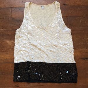 J. Crew sequin top
